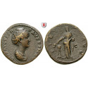 Roman Imperial Coins, Faustina Senior, wife of  Antoninus Pius, Sestertius after 141, vf