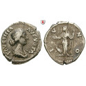 Roman Imperial Coins, Faustina Junior, wife of  Marcus Aurelius, Denarius vor 175, vf