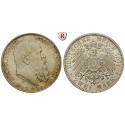 German Empire, Bayern, Luitpold, Prinzregent, 2 Mark 1911, 90th birthday, D, xf / xf-unc, J. 48