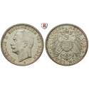 German Empire, Baden, Friedrich II., 2 Mark 1913, G, vf-xf/xf-FDC, J. 38