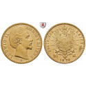 German Empire, Bayern, Ludwig II., 20 Mark 1872, D, vf-xf, J. 194