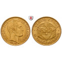 Colombia, Republik, 5 Pesos 1924, 7.32 g fine, vf-xf / xf
