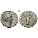 Roman Imperial Coins, Faustina Senior, wife of  Antoninus Pius, Denarius after 141, xf / good vf