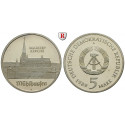 German Democratic Republic, Commemoratives, 5 Mark 1989, Marienkirche Mühlhausen, PROOF, J. 1627