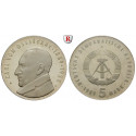 German Democratic Republic, Commemoratives, 5 Mark 1989, Ossietzky, PROOF, J. 1628