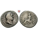 Roman Imperial Coins, Vespasian, Denarius 75, vf