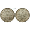 German Empire, Lübeck, 3 Mark 1910, A, good vf, J. 82