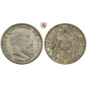 German Empire, Baden, Friedrich I., 2 Mark 1907, On his death, G, xf, J. 36