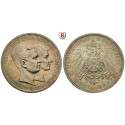 German Empire, Braunschweig, Ernst August, 3 Mark 1915, Without Lüneburg, A, PROOF, J. 55