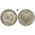 German Empire, Anhalt, Friedrich I., 2 Mark 1896, A, nearly xf, J. 20