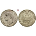 German Empire, Anhalt, Friedrich II., 3 Mark 1909, A, good vf, J. 23