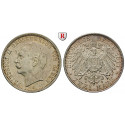 German Empire, Baden, Friedrich II., 2 Mark 1911, G, vf-xf / xf, J. 38