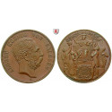 German Empire, Sachsen, Albert, Gedenkmünze in 5-Mark-Größe 1889, E, xf-FDC / xf, J. 123a