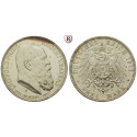 German Empire, Bayern, Luitpold, Prinzregent, 3 Mark 1911, D, vf-xf / good xf, J. 49