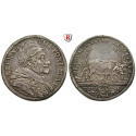 Vatican, Alessandro VIII, Testone A I (1690), nearly xf