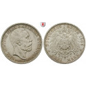 German Empire, Schwarzburg-Sondershausen, Karl Günther, 3 Mark 1909, A, vf-xf / xf, J. 170