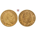 German Empire, Württemberg, Karl, 10 Mark 1888, F, good vf, J. 292