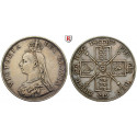 Great Britain, Victoria, Double-Florin 1889, vf