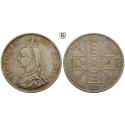 Great Britain, Victoria, Double-Florin 1890, vf
