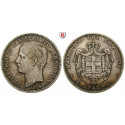 Greece, George I., 5 Drachmai 1876, vf