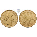 German Empire, Bayern, Ludwig II., 20 Mark 1873, D, vf, J. 194