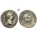 Roman Imperial Coins, Trajan, Denarius 100, good vf