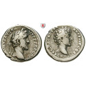Roman Imperial Coins, Antoninus Pius, Denarius 140, vf