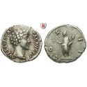 Roman Imperial Coins, Marcus Aurelius, Caesar, Denarius 145-147, good vf