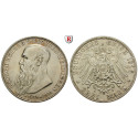 German Empire, Sachsen-Meiningen, Georg II., 3 Mark 1915, On his death, D, nearly xf / good xf, J. 155