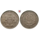 German Empire, Hamburg, 2 Mark 1876, J, xf, J. 61