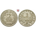 Weimar Republic, Standard currency, 2 Reichsmark 1926, G, vf, J. 320