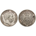 German Empire, Sachsen, Albert, 2 Mark 1896, E, vf, J. 124