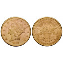 USA, 20 Dollars 1887, 30.09 g fine, good xf