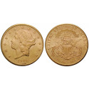 USA, 20 Dollars 1906, 30.09 g fine, xf-unc