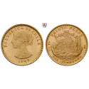 Chile, Republic, 20 Pesos 1926-1980, 3.66 g fine, xf-unc