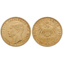 German Empire, Hessen, Ernst Ludwig, 20 Mark 1897, A, vf-xf, J. 225