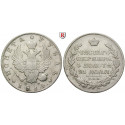 Russia, Alexander I, Rouble 1814, vf