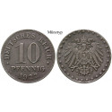 First World War, Standard currency, 10 Pfennig 1922, E, VF-EF, J. 298