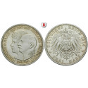 German Empire, Anhalt, Friedrich II., 3 Mark 1914, A, xf-unc, J. 24