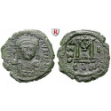 Byzantium, Mauricius Tiberius, Follis 582-583, year 1, vf