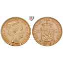 Netherlands, Kingdom Of The Netherlands, Wilhelmina I., 10 Gulden 1898, 6.06 g fine, xf