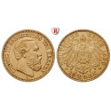 German Empire, Hessen, Ludwig IV., 10 Mark 1890, A, good VF, J. 220