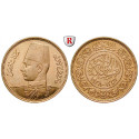 Egypt, Farouk, 100 Piastres 1938, 7.44 g fine, nearly FDC