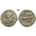 Roman Republican Coins, Q. Caecilius Metellus, Denarius 130 BC, vf
