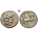 Roman Republican Coins, Anonymous, Denarius 194-190 BC, xf
