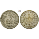 Weimar Republic, Standard currency, 3 Reichsmark 1931, D, vf-xf, J. 349