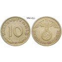 Third Reich, Standard currency, 10 Reichspfennig 1938, G, nearly FDC, J. 364