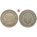 German Empire, Standard currency, 20 Pfennig 1888, A, xf, J. 6