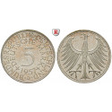 Federal Republic, Standard currency, 5 DM 1957, D, xf, J. 387