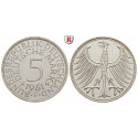 Federal Republic, Standard currency, 5 DM 1961, F, nearly FDC, J. 387
